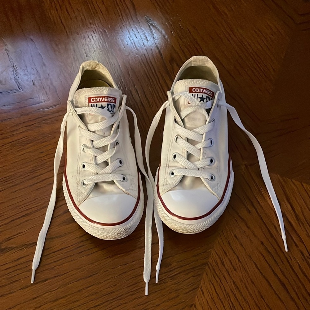Converse White Canvas Sneakers